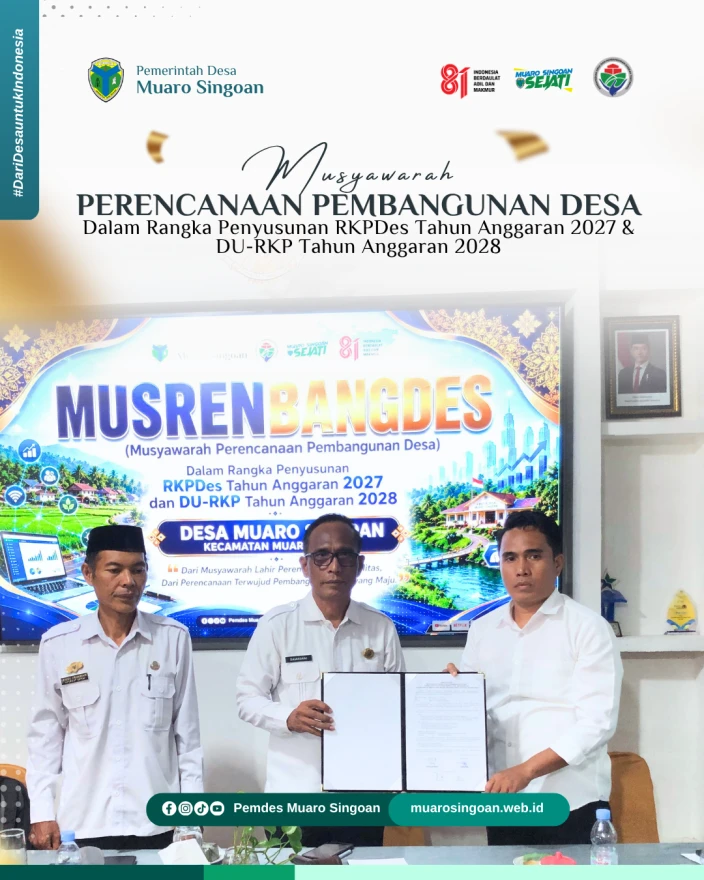 Pemerintah Desa Muaro Singoan Gelar Musrenbangdes RKPDes 2027 dan DU-RKP 2028